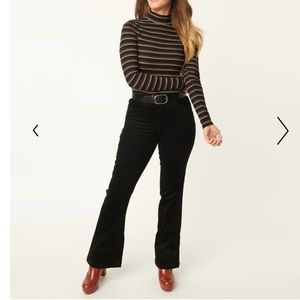 Unique Vintage Black Boot Cut Pants